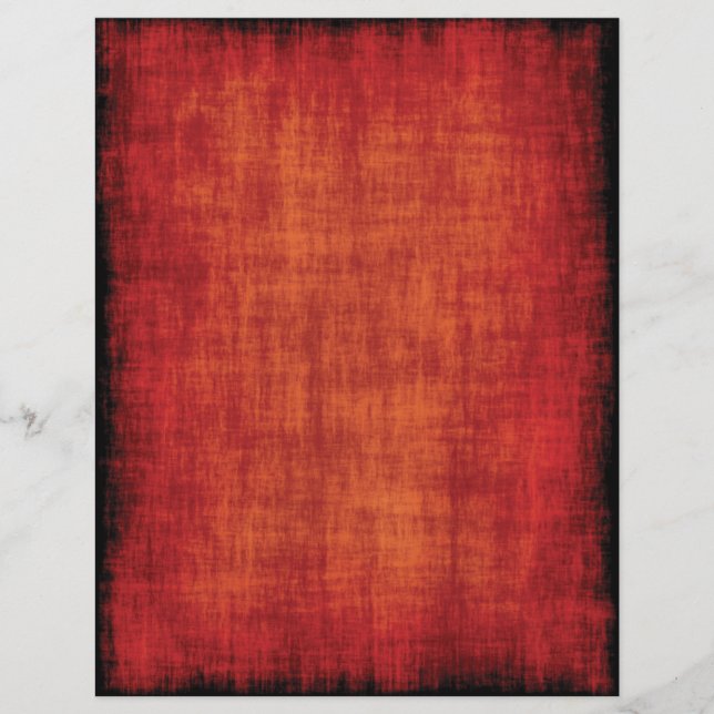 Rustic Red Orange Struktur Background Scrapbook (Framsida)