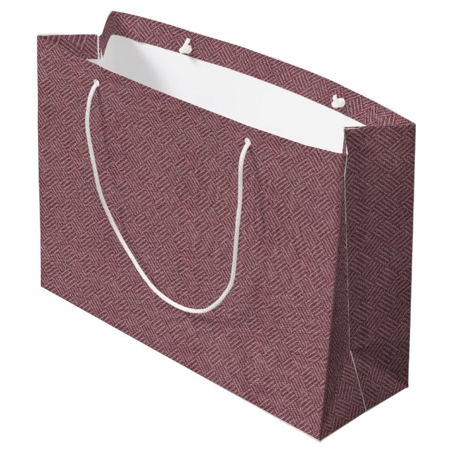 Rustic Red Parquet Mönster Large Gift Bag (Baksidan Vinklad)