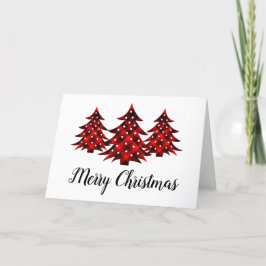 Rustic Red Play Blank God jul Träd Helgkort