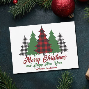 Rustic Red Play God jul Gott nytt år Julkort