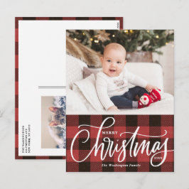 Rustic Red Play God jul Photo Helg Vykort