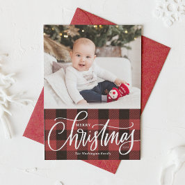 Rustic Red Play God jul Photo Julkort