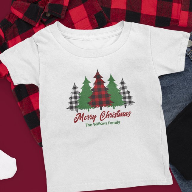 Rustic Red Play God jul Träd Anpassningsbar T Shirt (Skapare uppladdad)