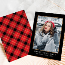 Rustic Red Play med Faux Guld Photo-jul