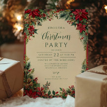 Rustic Red Poinsettia Julfest