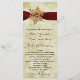 Rustic red snöflingor , program