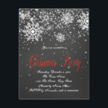Rustic Red Snowflake Chalkboard-jul Party Inbjudningar<br><div class="desc">Söt rustik white chalk med röd text snowflake chalkboard julfest inbjudan. Den här enkla inbjudan till eleganten för svart och röd snöflingad julfest är lätt att anpassa för din händelse genom att lägga till dina uppgifter i stil och den text du väljer.</div>