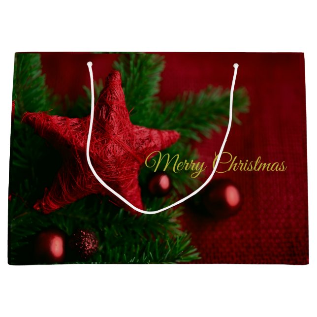 Rustic Red Star Cute-julklapp (Framsidan)