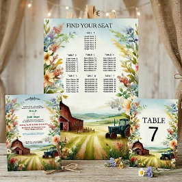 Rustic Rednacks Countryside Bröllop Inbjudningar