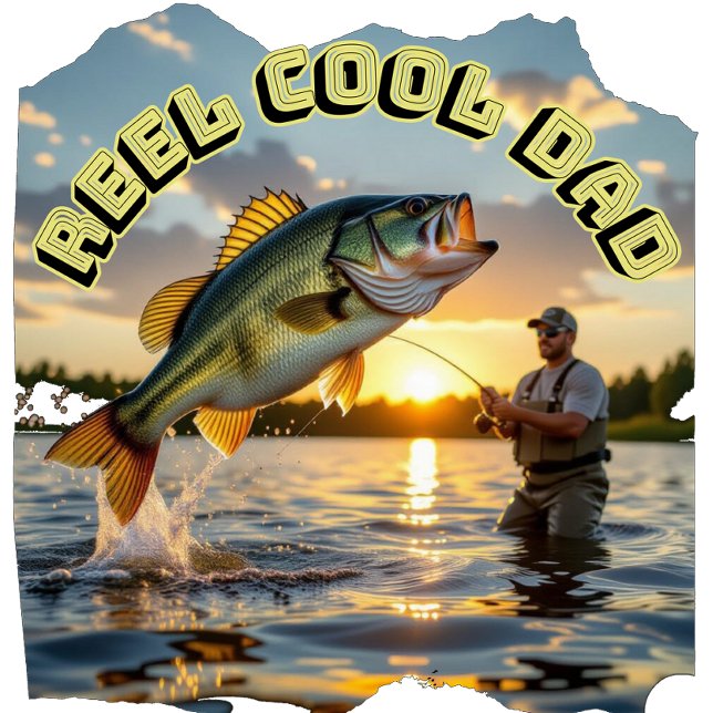 Rustic Reel Coola Pappa Utomhussport Fiske T Shirt (Skapare uppladdad)