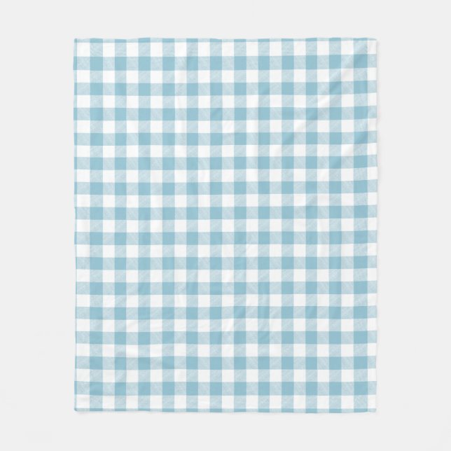 Rustic River Blue Buffalo Check Fleecefilt (Framsidan)