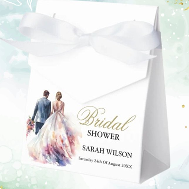 Rustic Ro Boho Blommigt Bröllop Presentaskar (Delight guests with Rustic Rose Boho Floral Wedding Favor Boxes )