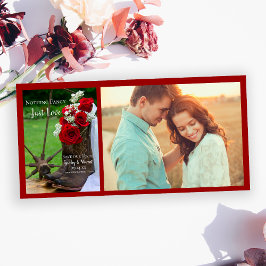 Rustic Ro CowboyBoots Bröllop spara datum Datumet