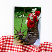 Rustic Ro CowboyBoots Westerna Bröllop