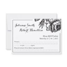 Rustic Ro Flowers Bröllop OSA Card