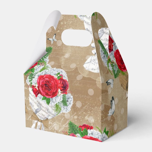 Rustic Ro Gift box med hjärta Presentaskar (Framsidan Sidan)