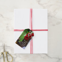 Rustic Ro och Cowboy Boots Wedding Favor Märkre