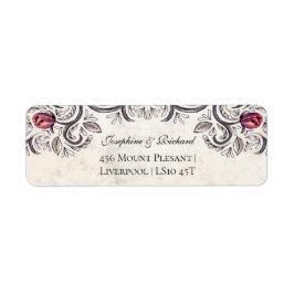 Rustic Ro Vintage Returadress Etikett