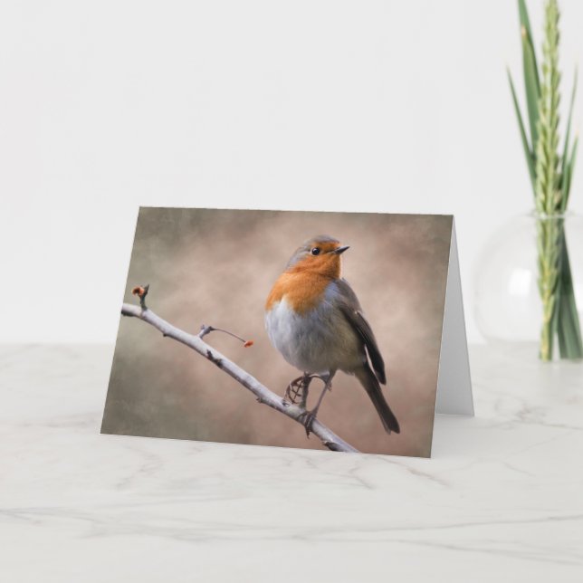Rustic Robin Card Kort (Framsida)