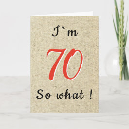 Rustic Roligt Inspirerande Citat 70-årsdag Kort