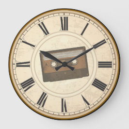 RUSTIC ROMAN NUMERALS UNIQUE CASSETTE BAND STOR KLOCKA