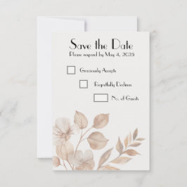 Rustic Romance Wedding Save the Date Cards Spara Datumet