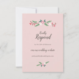 Rustic Romantic Blommigt Bunch OSA Kort