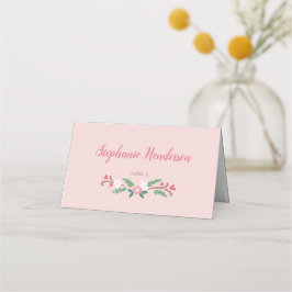 Rustic Romantic Blommigt Bunch Placeringskort