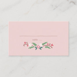 Rustic Romantic Blommigt Bunch Placeringskort