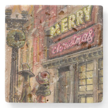 Rustic Romantic City Stroll Underlägg