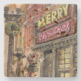 Rustic Romantic City Stroll Underlägg