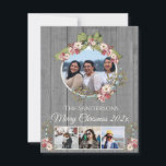 Rustic Romantic Helgdag 4 Fotokollage jul<br><div class="desc">Rustic Romantic Helgdag 4 Fotokollage Julhälsningskort</div>
