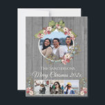 Rustic Romantic Helgdag 4 Fotokollage jul<br><div class="desc">Rustic Romantic Helgdag 4 Fotokollage Julhälsningskort</div>