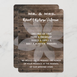 Rustic & Romantic Vow Renewal-inbjudan Inbjudningar