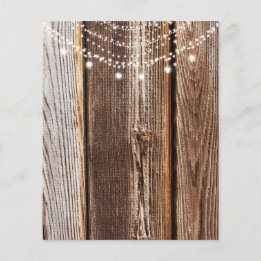 Rustic Romantic Wood & Heart Ljus Papper