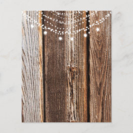 Rustic Romantic Wood & Heart Ljus Papper