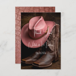 Rustic Romantik: Boots & Hat Tack Kort