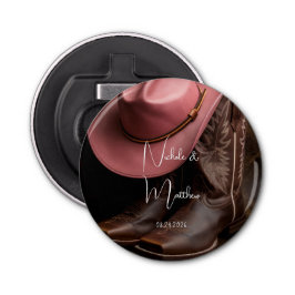 Rustic Romantik Bröllop Gift Flasköppnare