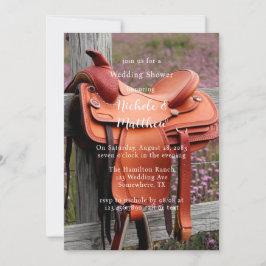 Rustic Romantik: sadeln på stängslets Möhippa Inbjudningar