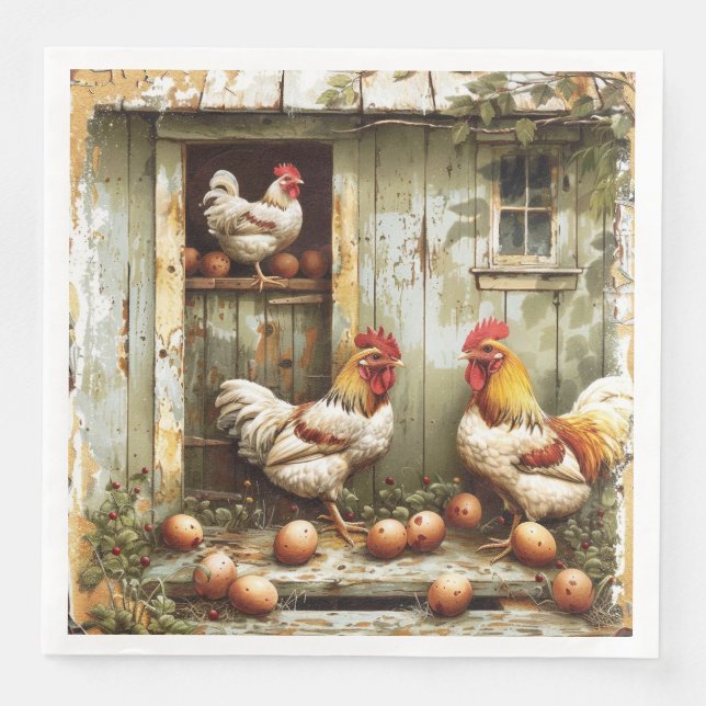 Rustic Roost Pappersservett (Framsida)