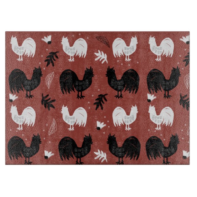 Rustic Roosters Farm Handritat Mönster (Framsidan)