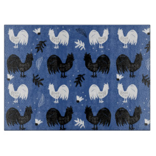 Rustic Roosters Farm Handritat Mönster
