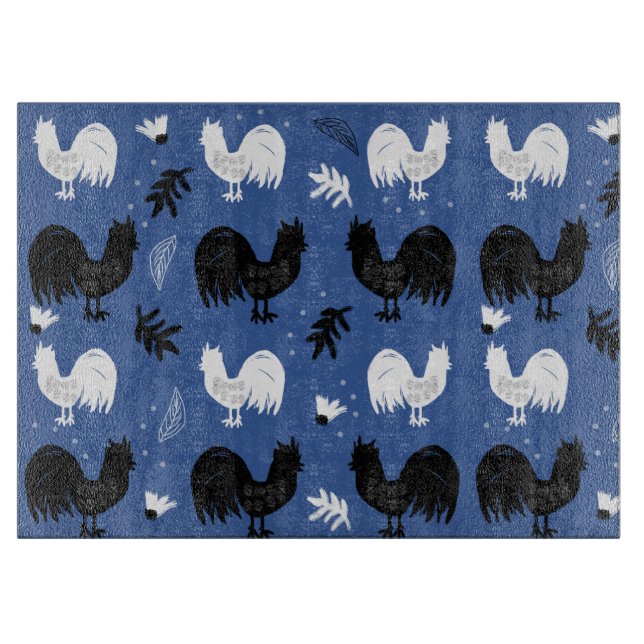 Rustic Roosters Farm Handritat Mönster (Framsidan)