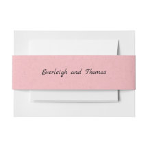 Rustic Rosa Faux Kraft Cardboard Belly Band