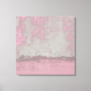 Rustic Rosa Grått Mallow Abstrakt Art. 42 Canvastryck
