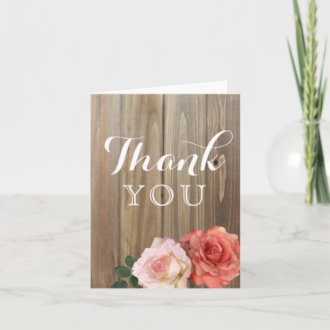 Rustic Roses | Tack Kort (Framsida)