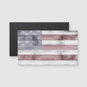Rustic Rött vitt blått Wood USA flagga America