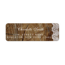Rustic Royal Personlig Snöre Adressetiketter Returadress Etikett