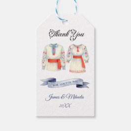 Rustic Rumänska Bröllop Traditional Folk Costumes Presentetikett