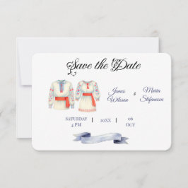 Rustic Rumänska Bröllop Traditional Folk Costumes Spara Datumet